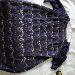 Jessica Howard navy blue lace dress